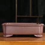 Purple Sand Rectangular Manger Antique Bonsai Classical Indoor And Outdoor