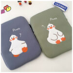 Cartoon Cute Duck Embroidery Ins Niche Design Tablet Case - Image 4