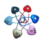 Peach Heart Long Wire Rope Love Lock - Image 4