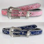 Rhinestone Women's I-style Thin Belt Fashion Personality - Image 2