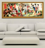 Cross-stitch Calligraphy And Painting New Style Living Room With Large Embroidered - Image 5