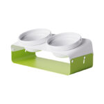 Pet Ceramic Slanting Double Bowl Anti-spill - Image 2