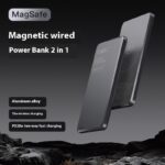Aluminum Alloy Ultra-thin Double Pop-up Window Creative Magnetic Fast Charging Small Light Power Digital Display Mobile Power Supply - Image 4
