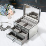 High-end Exquisite Large-capacity Multi-layer Glass Jewelry Storage Box - Image 2