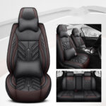All-inclusive Wear-resistant Full-leather Contrast Stitching Car Seat Cushion - Image 6