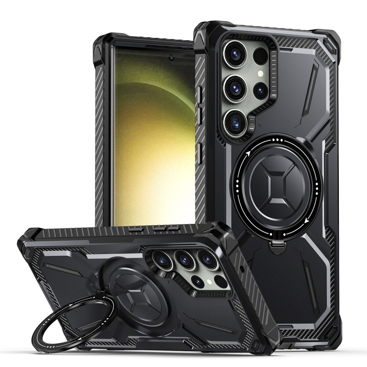 Phone Case Ring Magnetic Drop-resistant Protective Cover - Image 3