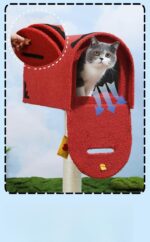 Mailbox Cat Climbing Frame Sisal Column Cat Toy Cat Nest Integrated Double Door Cat Scratch Trees Pet Supplies - Image 7