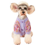 Autumn And Winter Female Dog Colorized Sweater Pet Cardigan - Image 5