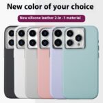 Silicone All-inclusive Leather Phone Case Magnetic Suction - Image 3