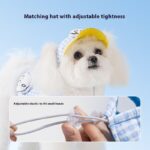 Pet Dog Cat Hat Outdoor Sunshade Anti-strangulation Hand Holding Rope Chest Strap - Image 4