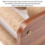 Simple Small Wooden Vertical Scratching Post - Image 3