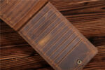 Men's Long Mobile Phone Bag Money Bag Head Layer Cowhide Crazy Ma Card Bag Wallet Card Clip Big Card Clip Thin - Image 3