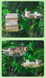 Universal Cat Climbing Frame Cat Window Sucker Hanging Bed Swing Balcony Bedside Glass Sleeping Cat Hammock - Image 8