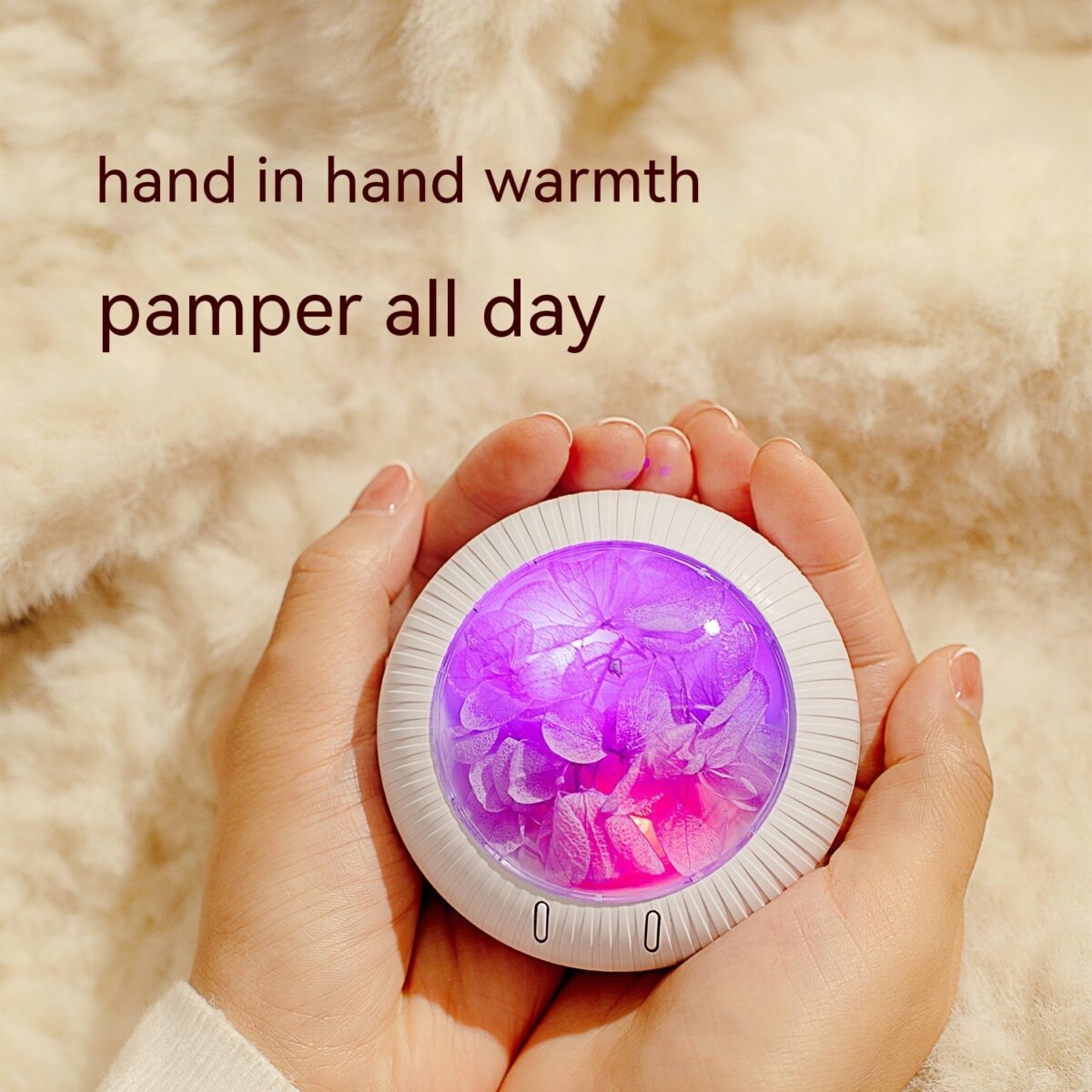 PreservedFlower Power Bank Ambience Light Portable Mini Heating - Image 1