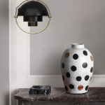 Large Wave Dot Art Big Belly Ceramic Vase Decoration Home - Image 3