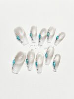 Mid-length Manicure Personality White - Image 3