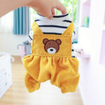 Teddy Fleece-lined Puppy Dog Clothing Four-legged Bread Bear Overalls - Image 2