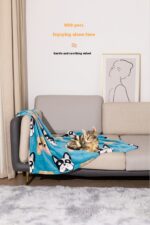 Pet Blanket Kennel Mat Dog Warm Double-sided Thickened Flannel - Image 10