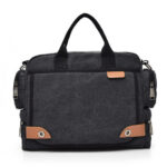 Multi-compartment Canvas Fashion Men's Shoulder Bag - Image 5