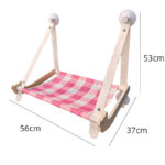 Durable Wooden Cats Hammock Pet Mat Comfortable Sun Seat Cats Beds Cat Climbing Frame Pets Accessories Cat Window Hammock Mats - Image 2
