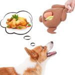 Roast Turkey Vegetable Sniff Hide Food Leakage Training Play Plush Toy - Image 4