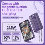 With Cable Magnetic Suction Wireless Charger Large Capacity Portable Power - Image 2