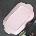Literary Simplicity Creative English Ceramic Binaural Dish - Image 4