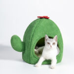 Cactus Cat Bed Warm Enclosed Kitten And Dog Nest Deep Sleep Comfort Mat  Pets Tent Cozy Cave  Indoor Pet Supplie - Image 4