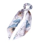 Fashion Long Streamer Printed Fabric Tie Hair Accessory For Ponytail Tie-up Hair Top Cuft - Image 4