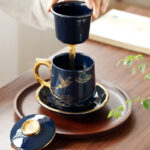 Filtered Tea Ceramic Cup With Lid - Image 4