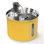 Pet Stainless Steel Plastic Spray Mute With See-through Water Dispenser - Image 6