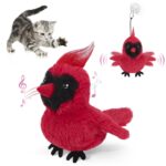 Interactive Cat Plush Toys For Indoor Cats Automatic Flapping Bird Cat Toy USB Rechargeable Electronic Pet Enrichment Toys - Image 9