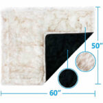 Dog Bed  Machine Washable And Waterproof Couch Bed, White With Brown Accents - Image 2