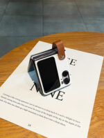 Simple Mobile Phone Case Leather Creative Advanced Small Folding - Image 4