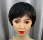 Women's Flower White Short Straight Top Old Flower White Mixed Human Hair Wigs - Image 7