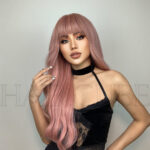 Qi Bangs Big Wave Long Curly Wig - Image 6