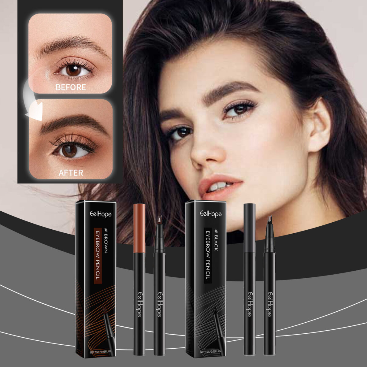 Wild Decoration Exquisite Easy To Use Not Smudge Shaping Eyebrow Pencil - Image 1