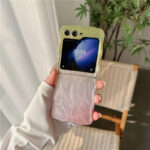 Feather Yarn Gradient Multicolor Zflip6 Folding Phone Case - Image 3
