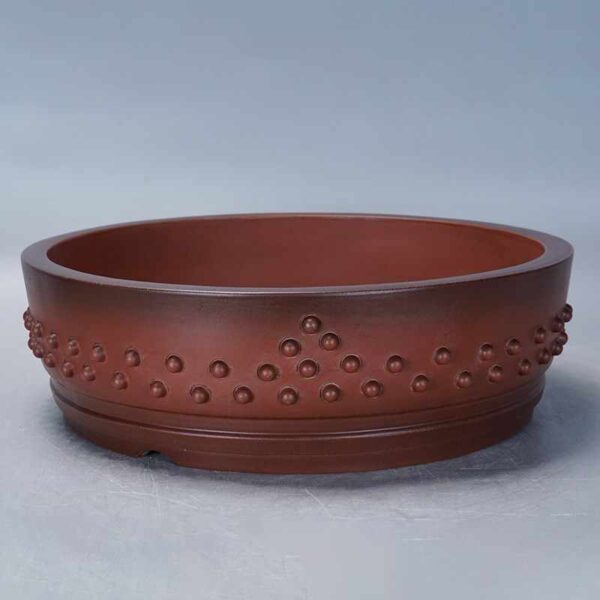 Retro Plain Cement Ancient Nail Round Breathable Flower Pot