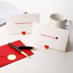 Handmade Dark Pattern Blessing Handwritten Folding Greeting Card - Image 2