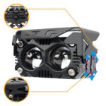 Motorcycle Light Two-color Lens Headlight - Image 6