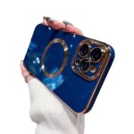 Applicable To 15 Series Solid Color Brushed 6D Electroplating Magnetic Phone Case - Image 5