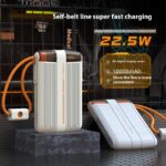 With Cable Power Bank 225W Super Fast Charge Portable Power Source - Image 2