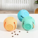 Pet Dog Toy Ball Cat Toy Outdoor Bite-resistant Puzzle Anti-choking Molar Cleaning Food-grade Silicone Leaking Food Ball - Image 4