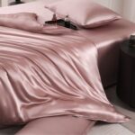 Silk Four-piece Set 19 M Pure Color Pillowcase - Image 4