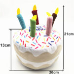Cute Dog Birthday Cake Plush Toy - Image 6