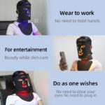 LED Silicone Mask Facial Neck Red Blue Light Household Skin Rejuvenation Mask - Image 6