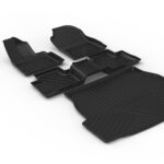 Black Carbon Fiber Pattern Car TPE Trunk Pad - Image 5
