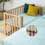 Beech Solid Wood Splicing Movable Multi-functional Crib - Image 2