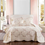 Embroidered Cotton White Summer Suit Bedspread - Image 2